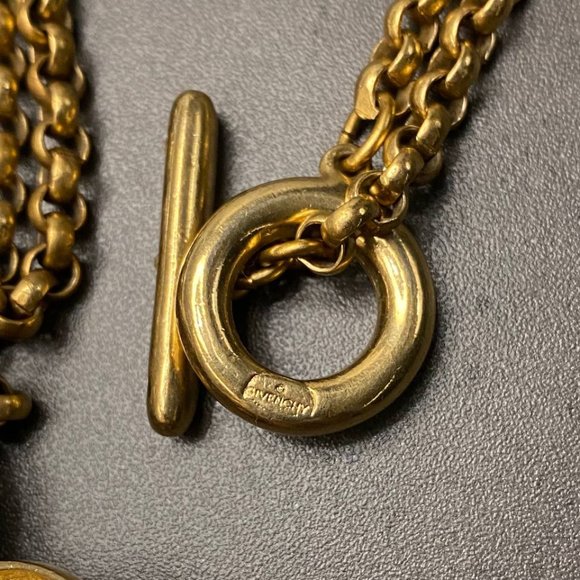 Vintage Givenchy Chameau et Chameau Gripoix Glass Heart Necklace - Picture 3 of 5